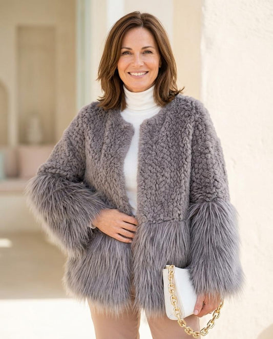 Witt Mode - Aetad | Gewebte Kragenlose Jacke Damen